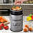 1 Gallons Metal Odor Resistant Indoor Kitchen Composter with Latching Lid-86536306