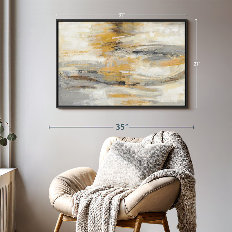 "Golden Dust I Wall Art", H 21 po x l 31 po