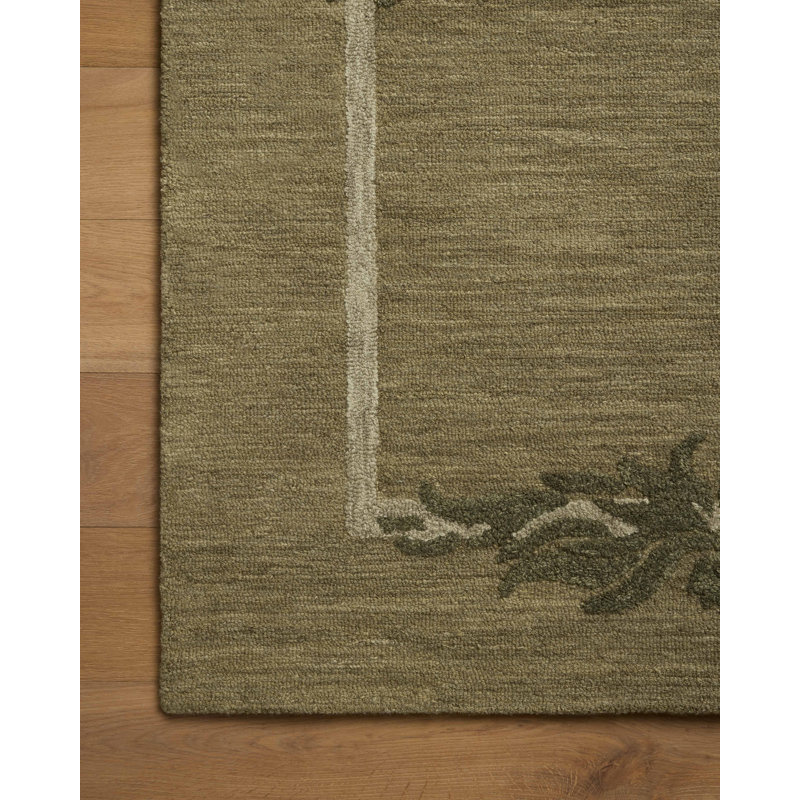 Brigette Romanek Romi Green / Forest Area Rug, Square 1'6"