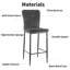 Modern Upholstered Velvet Armless Bar Stool-957677198