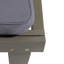 Chaise longue de jardin de 23,83 pouces de largeur avec coussin gris foncé