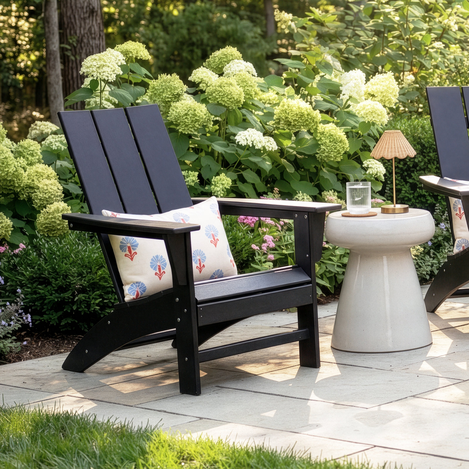 POLYWOOD® Modern Adirondack Chair, Black