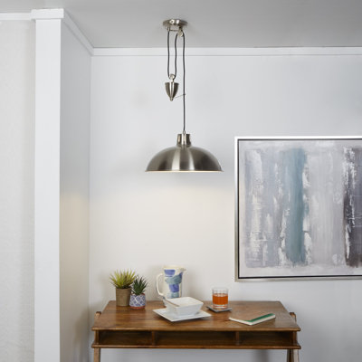 Luminaire suspendu en forme de dôme à 1 lumière