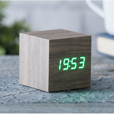Digital Manufactured Wood Electric Alarm Tabletop Clock