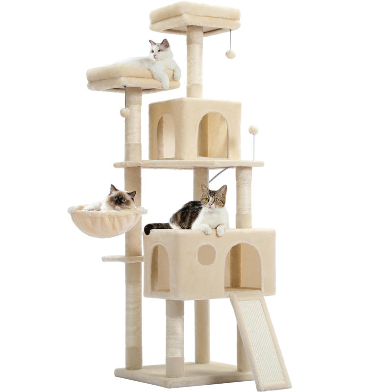 Tour pour arbre à chat 64 po, Beige