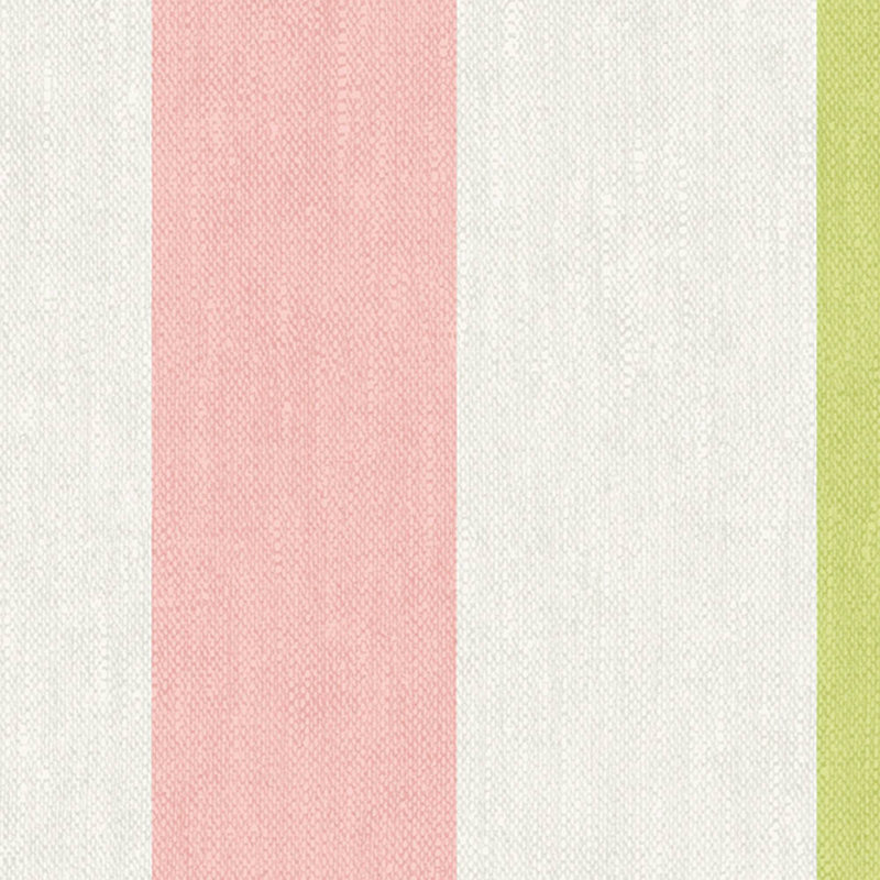 Joules Multi Stripe Green/Blue Wallpaper, Pink