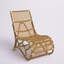 Chaise longue en rotin naturel Toomey