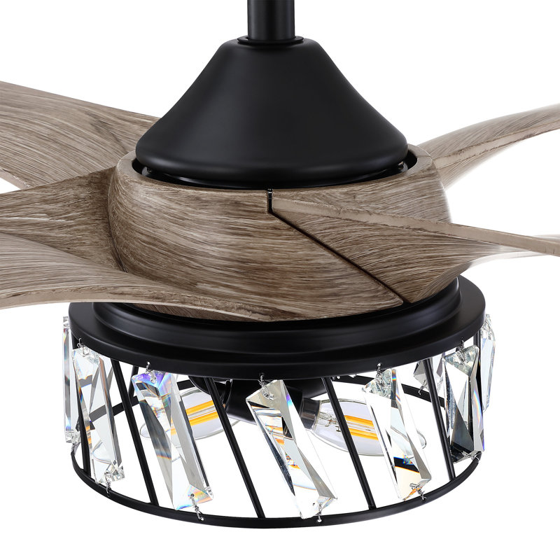 Ventilateur de plafond à 4 pales de 52 po Cassio avec télécommande et ensemble d'éclairage inclus