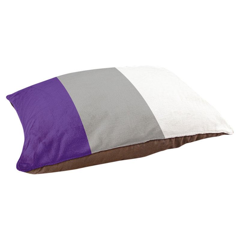 Coussin d'extérieur pour chien Mississippi Rebellion, Moyen (l 28 po x P 18 po x H 6 po), Mauve / milieu gris