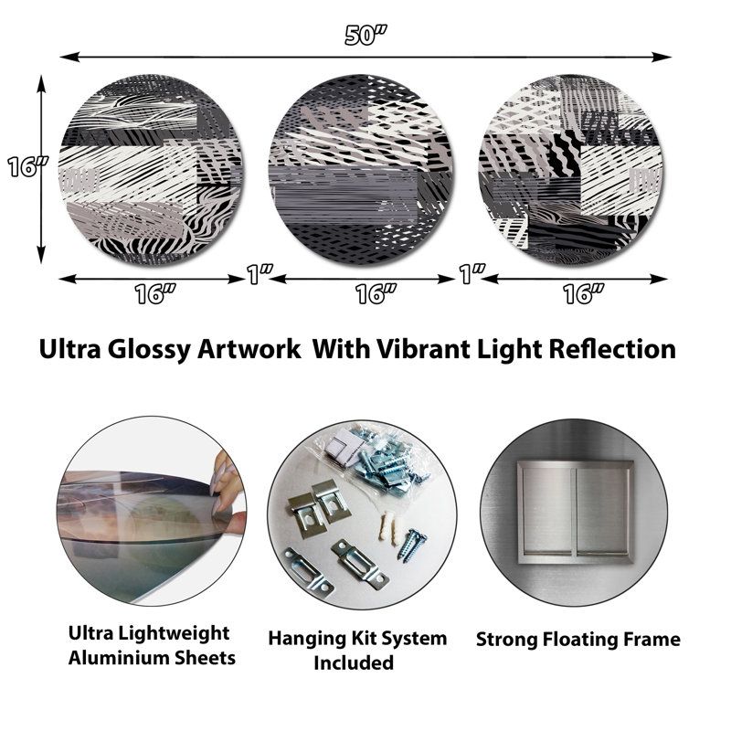 Abstract Wall Decor on Metal