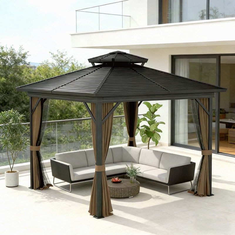 Metal Roof Gazebo Canopy,Hardtop Gazebo