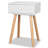 Nightstand Bedside Table with Drawer Bed Table Solid Pinewood-2053955482