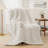 Peace Nest Soft Chenille Chunky Knit Throw Blanket Cozy Textured Blanket (White)-116192687