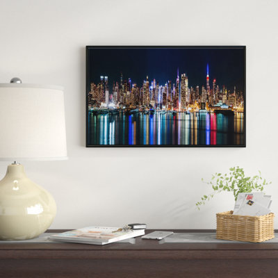 " New York Midtown Night Panorama "