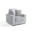 Ermia 96Cm Wide Cotton Flannel Armchair with Two Cup Holders-1909230526