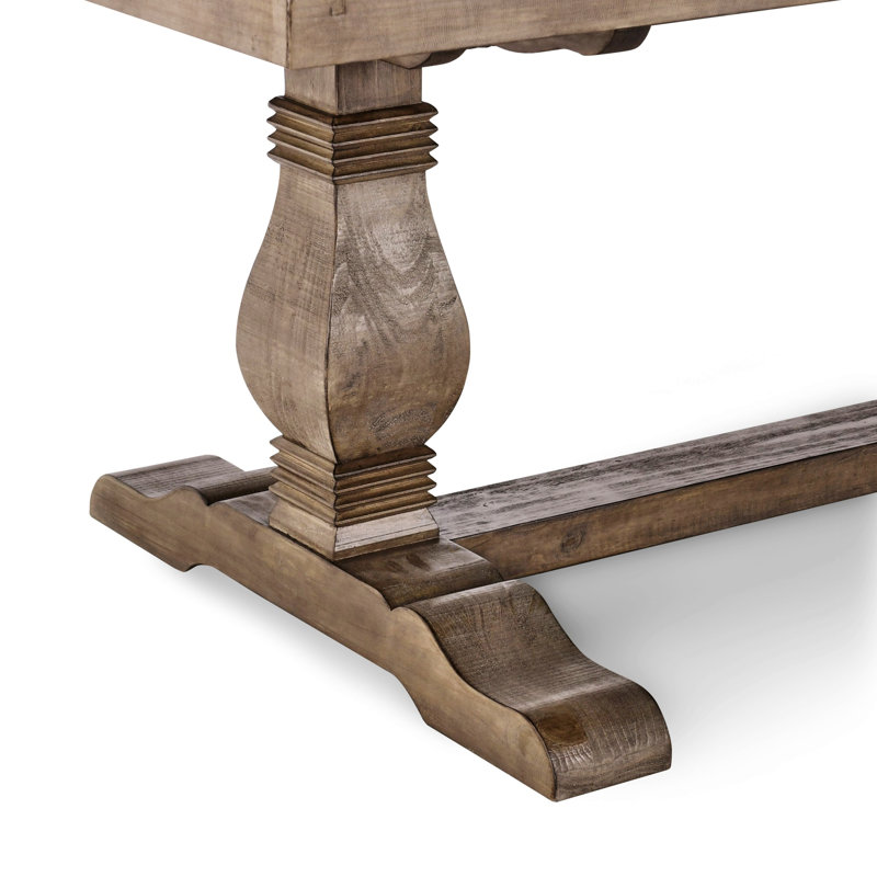 Wooden Frame Dining Table, Rectangular Table For Home, 30"H x 78"L x 38"W, Antique Brown
