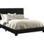 Lit double rembourré en similicuir noir de style chambre à coucher-480232392-480232395