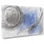 Blue Vinyl Record in Abstract - Wrapped Canvas-55316981