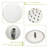 Brushed Nickel Shower System - 10" Round Top Spray & Hand 2 Heads, 5 Water Outlet Modes Massage, Bubbly, Rain, Rain&bubbly, Rain&massage Wall Mounted, G1/2 Inch Inlet, Us Thread Ready For Assembly 10-118765667