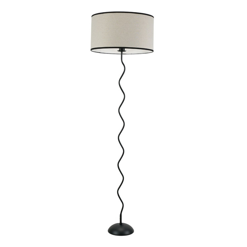 Sahrai 160cm Black Traditional Floor Lamp, No