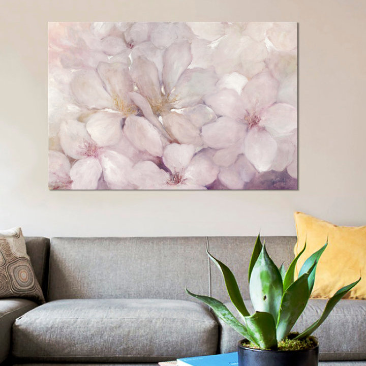 «Apple Blossoms», impression sur toile tendue, H 8 po x l 12 po x P 0,75 po, Toile tendue, Pas de tapis
