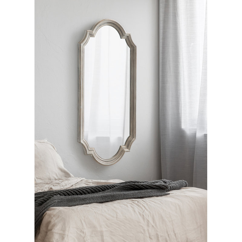 Second Avenue MDF Mirror, Gray, 42" x 20"