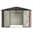 10' X Metal Shed For Outdoor, Brown, With Lockable Door & Ventilation Garden Patio Use Outside, Lockable, Ventilated Backyard Equipment-125553376
