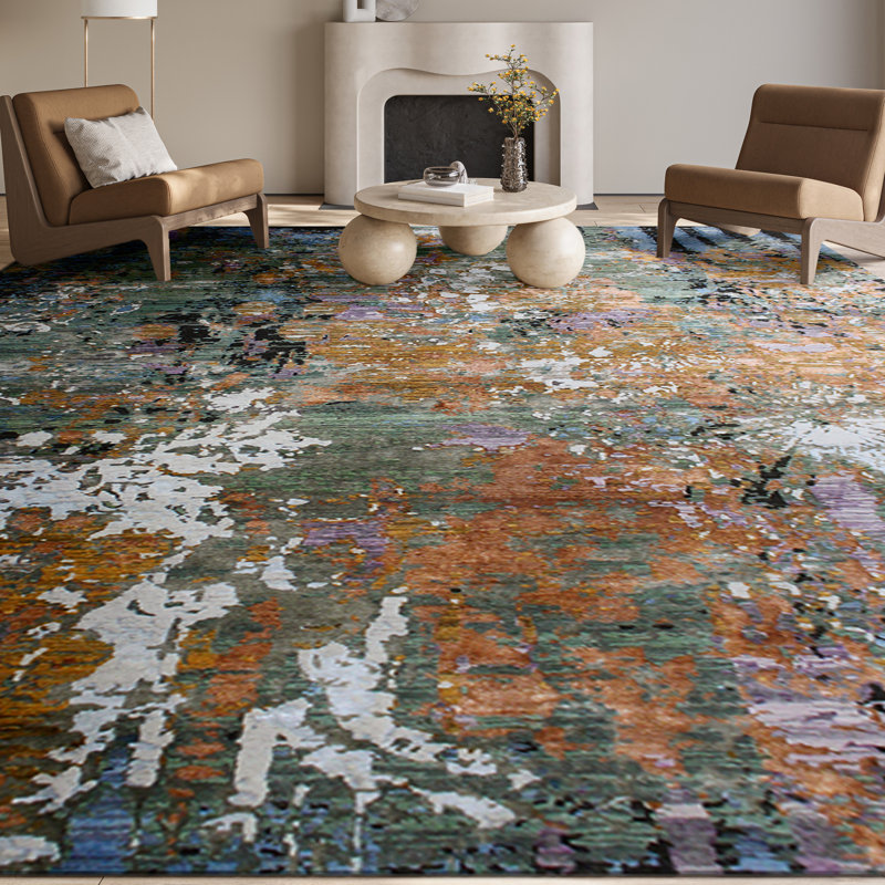 Abstract Area Rug, Rectangle 8' x 10'