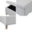 Banc de rangement rectangulaire à fermeture douce