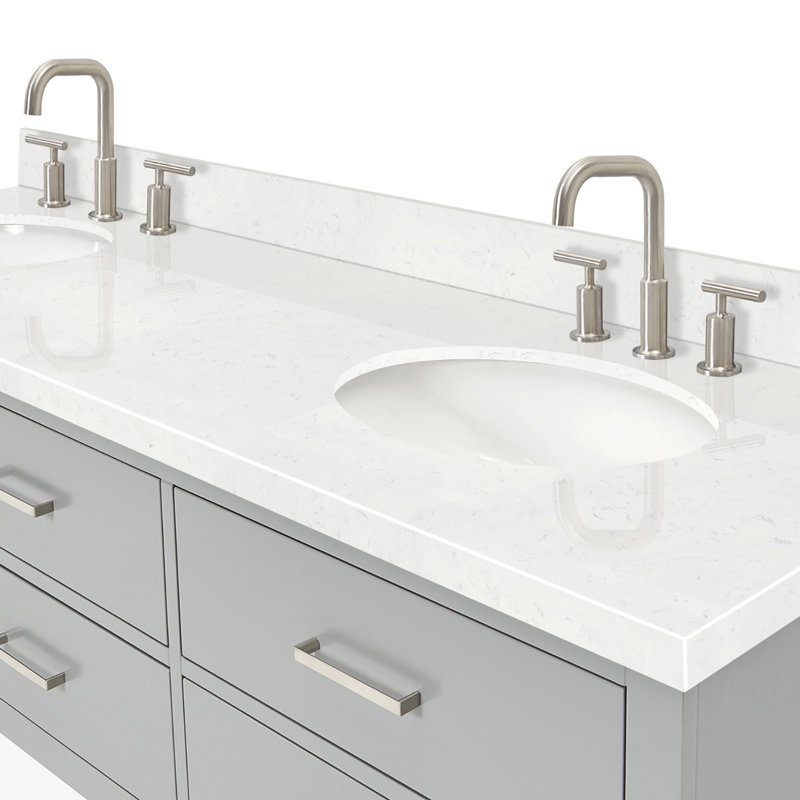 Macmullin 72.25'' W Double Vanity, Gray, 72"