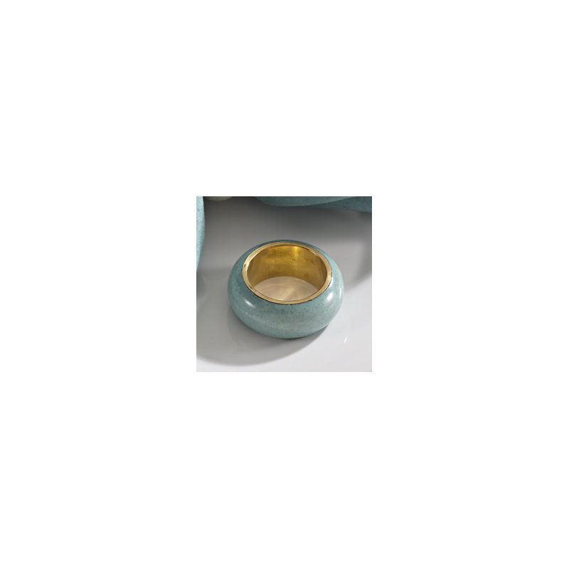 Rond de serviette Dome, Vert de mer