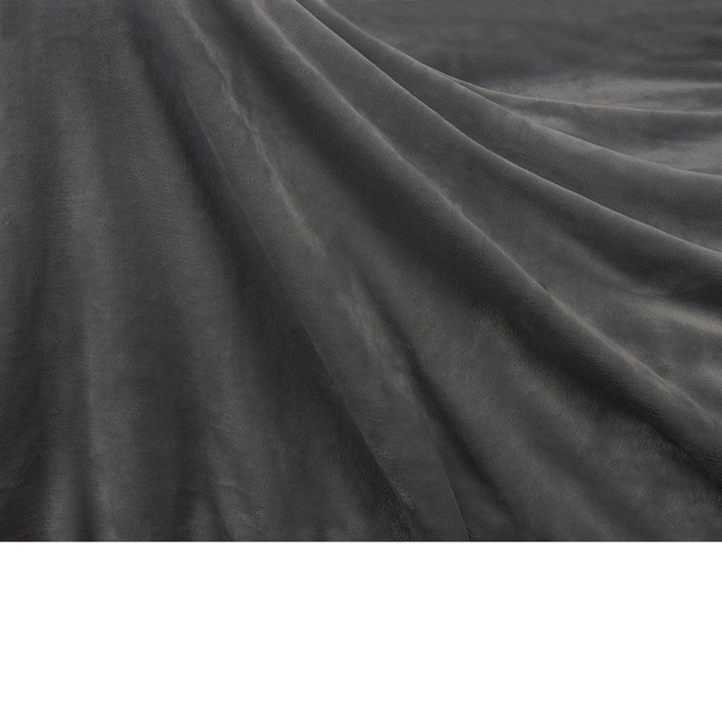 Medium Gray Waterproof Sherpa Fleece Pet Blanket