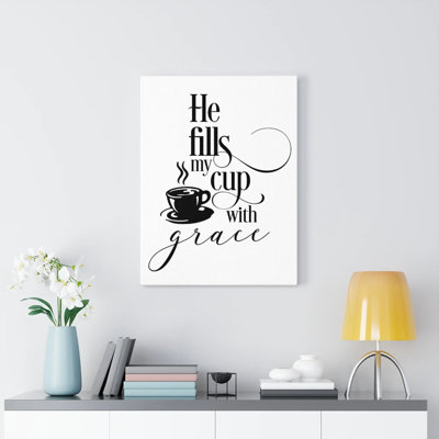 Cup Grace - Wrapped Canvas Print
