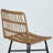 Rattan Counter Height Bar Stools Set of 2 Barstools with Back-1737675382