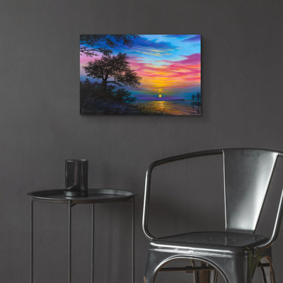  Art mural en verre acrylique, "24" x 16 "" événement "par Campbell Frost