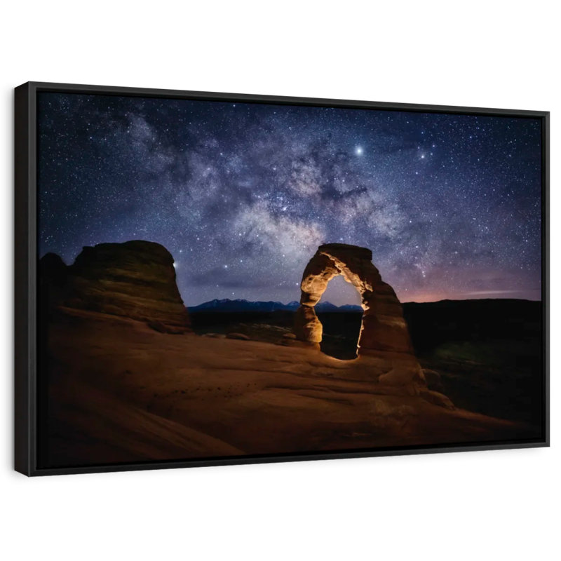 «Milky Way Over Delicate Arch In Arches Park», reproduction sur toile, H 9 po x l 13 po