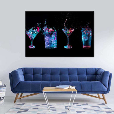 Cocktail Splashes Canvas Print