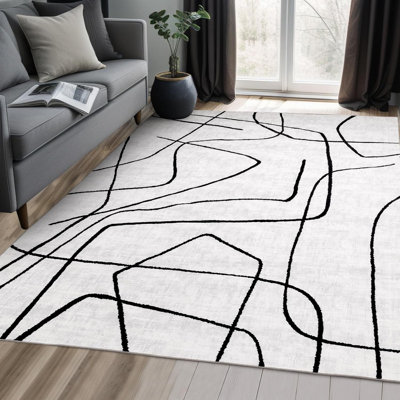 Black And White Carpet
