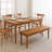 Carvella Solid Wood 63'' Dining Table