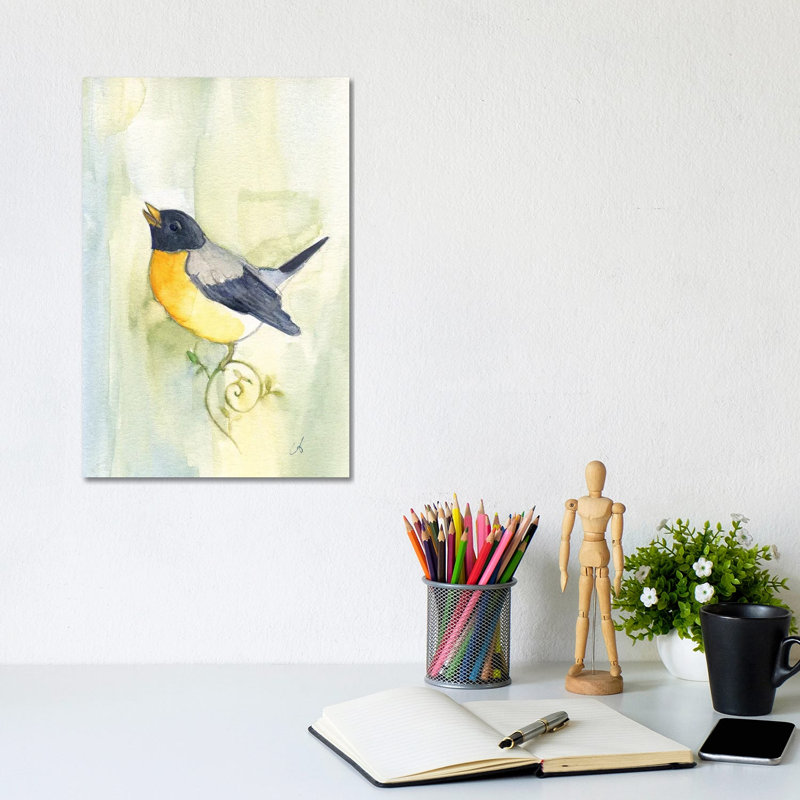 Song Bird - Wrapped Canvas Painting, 20.32 cm H x 30.48 cm W