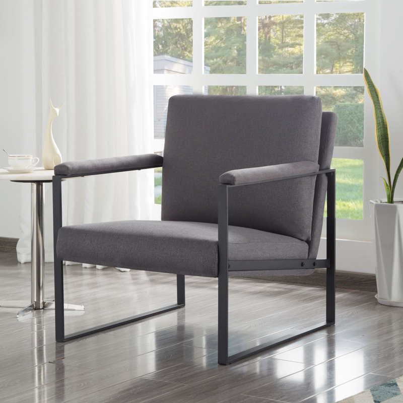 Meinte Upholstered Armchair, Gray