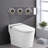 Smart Toilet With Self-Cleaning Nozzle, Night , Heated Seat, Foot Sensor Open Remote Control, Led Display Sensor, Control