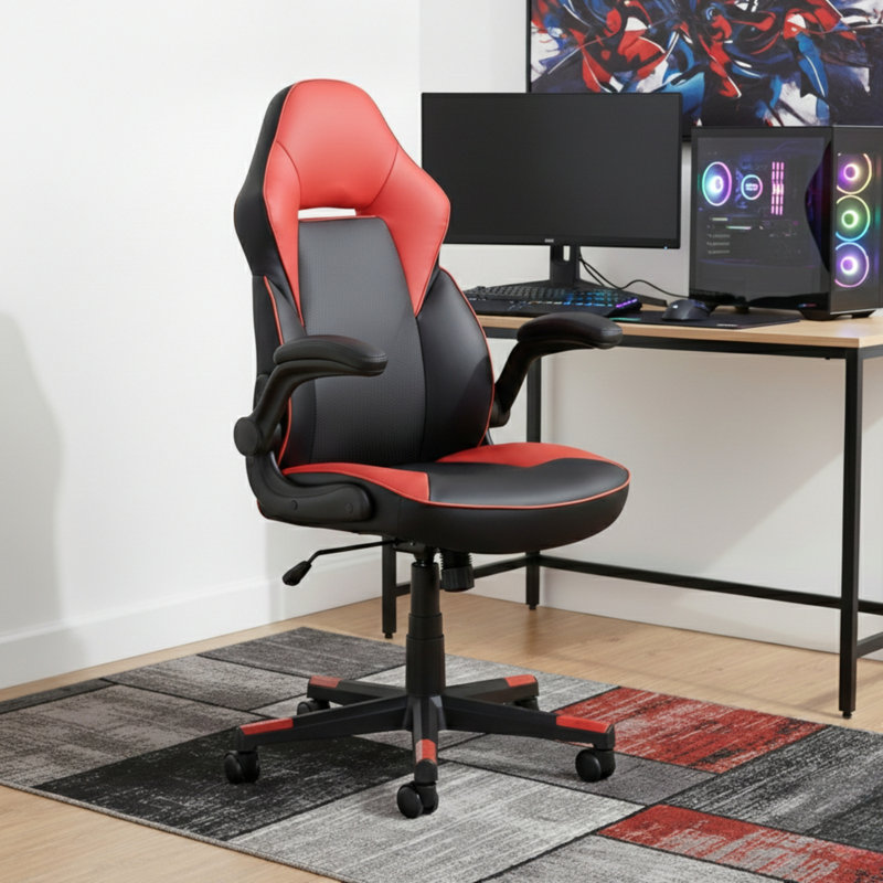Fauteuil de jeu ergonomique Sealy Gamer 115 avec dossier haut et accoudoirs rembourrés
