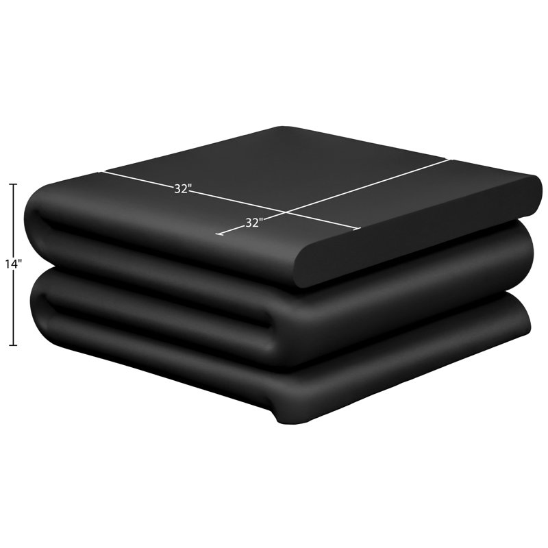 Table basse en fer Roland, Noir