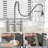 Bridge Kitchen Faucet with 24" Pull-Out Hose & 3-Function Sprayer-121147064