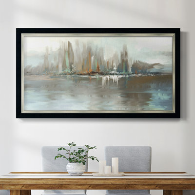 «Big City Lights», peinture sur toile à cadre unique