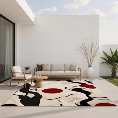 Tapis intérieur et extérieur Crimson Moon