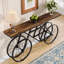 Console en bois manufacturé et en acier avec base de vélo industrielle Jurel -1316428916-1319592079