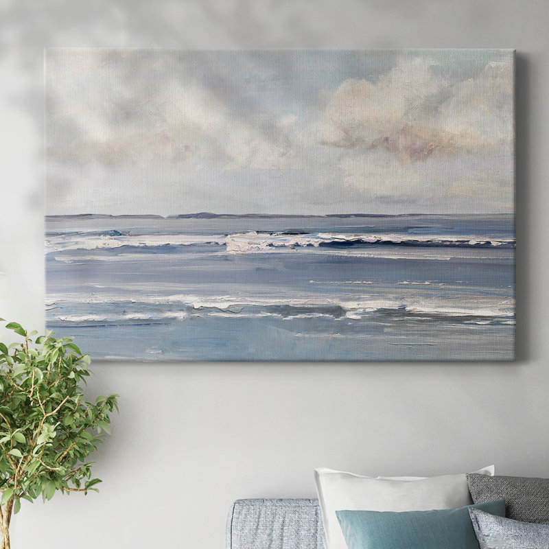 «Serene Seascape», toile tendue avec châssis, H 18 po x l 27 po