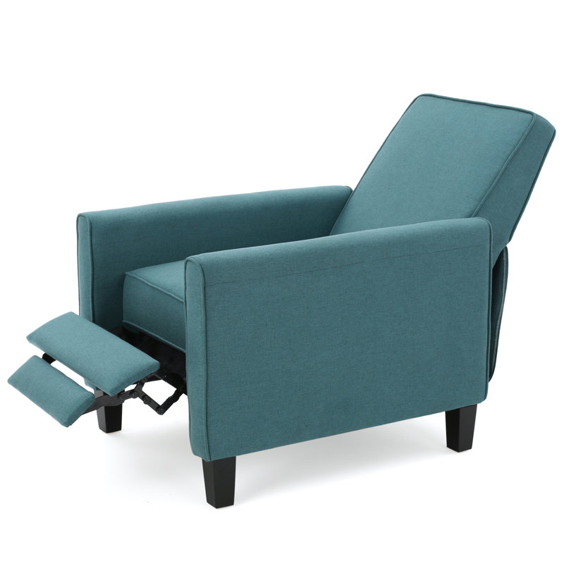Fauteuil club inclinable Cantalupo l 26,75 po, Bleu sarcelle foncé